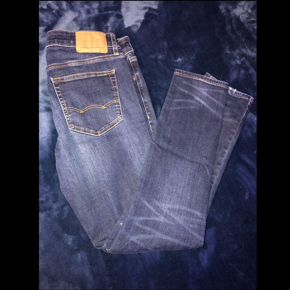 Dark blue jeans skinny